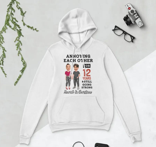 Celebrate Your Love Story with Custom Matching Anniversary Hoodies