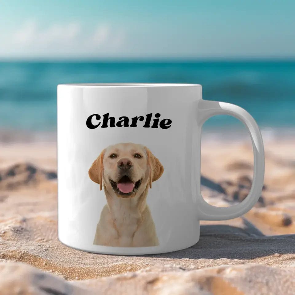 Personalized Dog Photo Mug – Custom Coffee Mug with Your Pet's Picture and Name