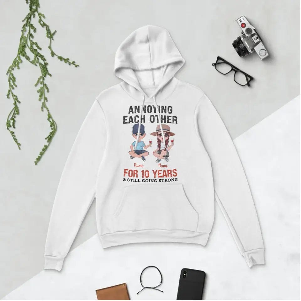 Personalized Funny Annoying Each Other For Years And Still Going Strong Custom Matching Anniversary Hoodie for Lovers