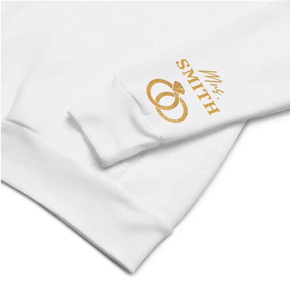 Gold Couple Matching Wifey and Hubby T-shirt | Sweatshirt | Hoodie - Personalized Couple Apparel