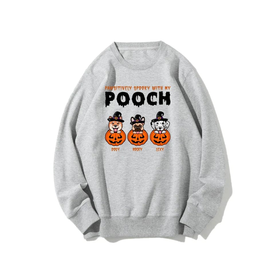 Custom Halloween Dog Apparel | Personalized "Pumpkin Pooch" T-Shirt, Sweatshirt, Hoodie for Halloween