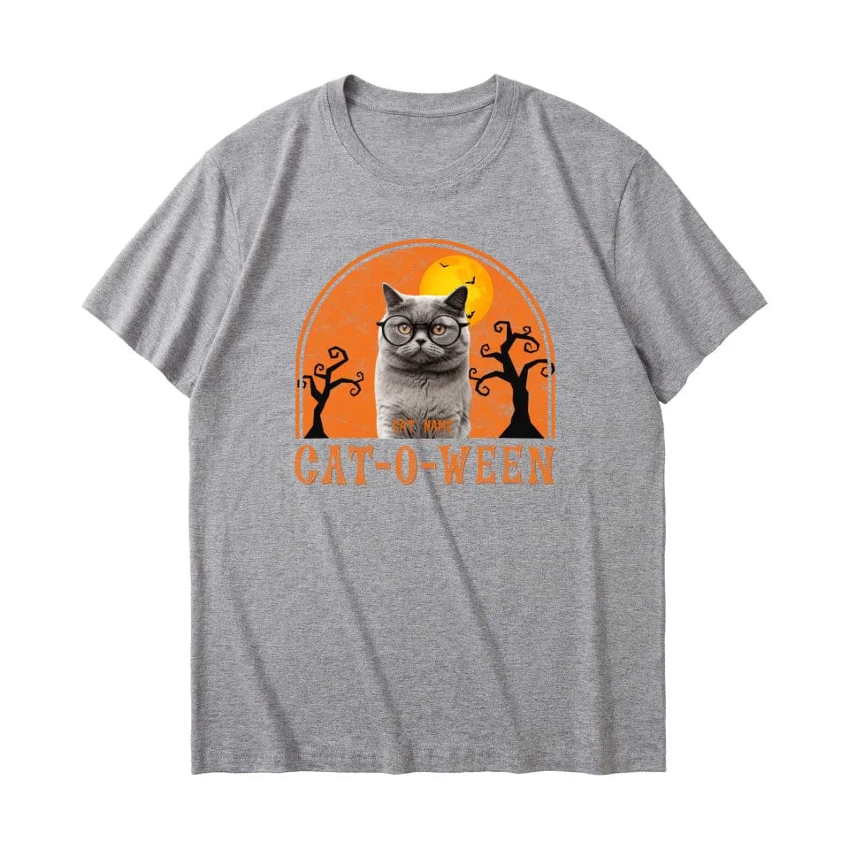 Custom Halloween Cat Apparel | Personalized T-Shirt, Hoodie & Sweatshirt Featuring Your Cat’s Photo & Name