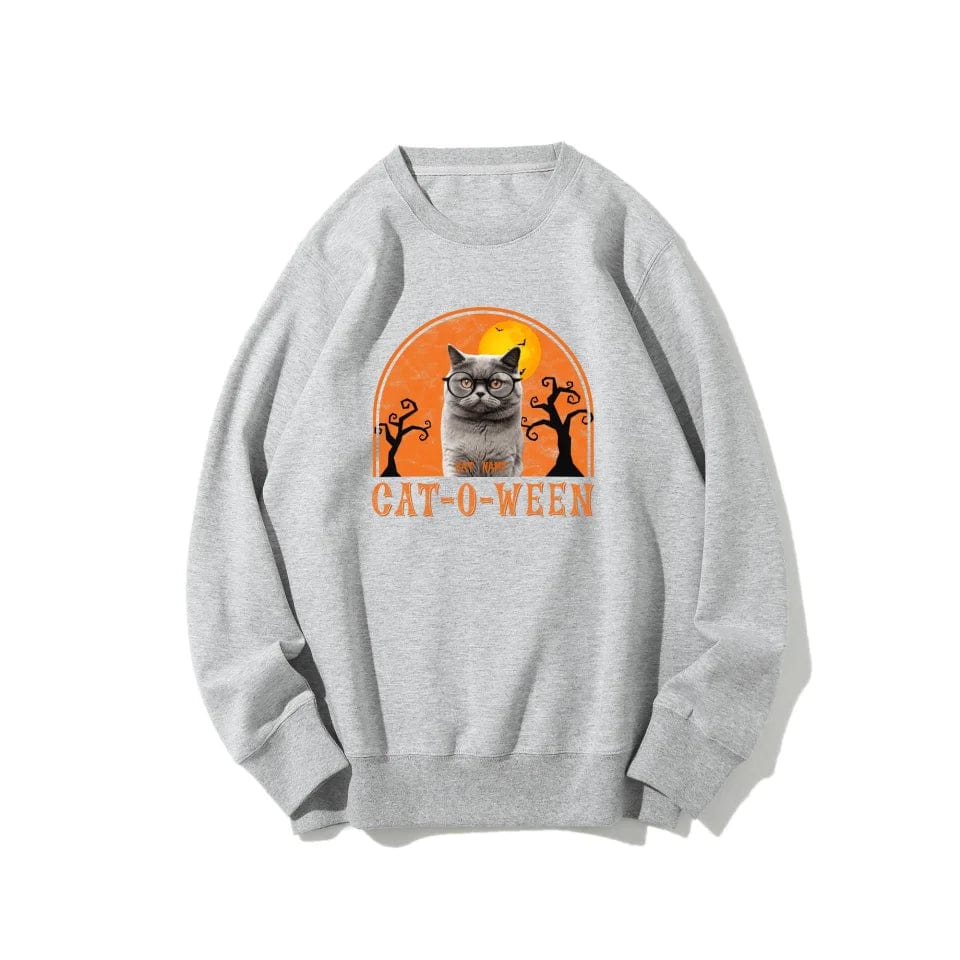 Custom Halloween Cat Apparel | Personalized T-Shirt, Hoodie & Sweatshirt Featuring Your Cat’s Photo & Name