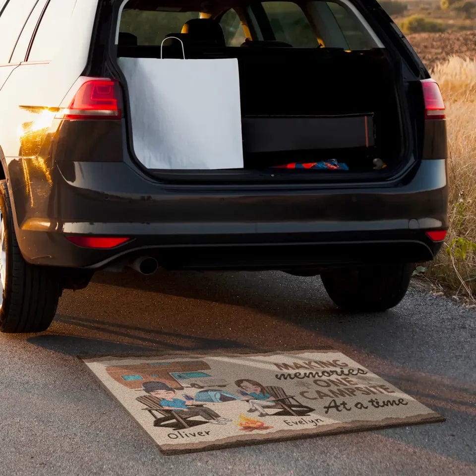 Personalized "Making Memories One Campsite at a Time" Camping Doormat | Custom Outdoor Mat for Campers