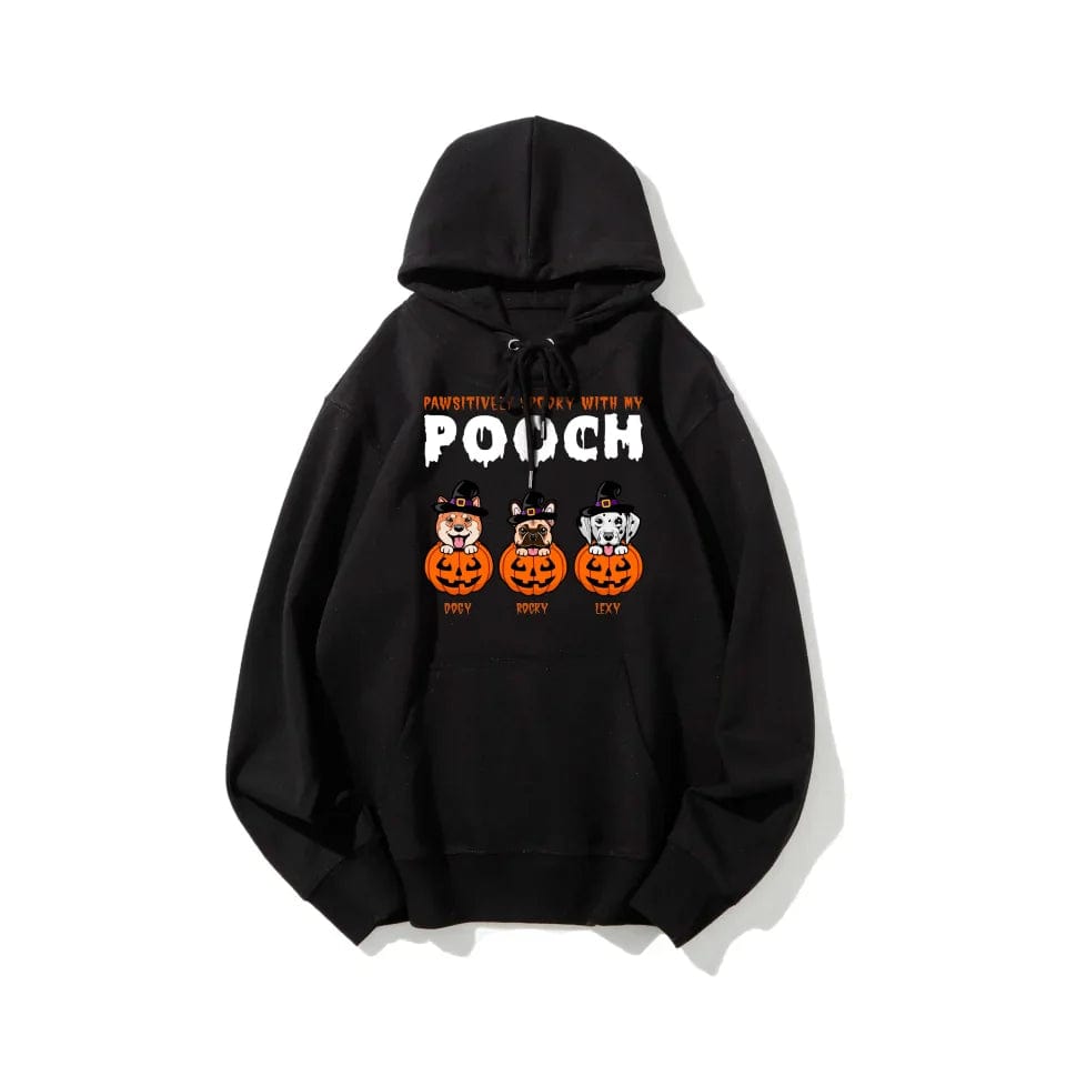 Custom Halloween Dog Apparel | Personalized "Pumpkin Pooch" T-Shirt, Sweatshirt, Hoodie for Halloween