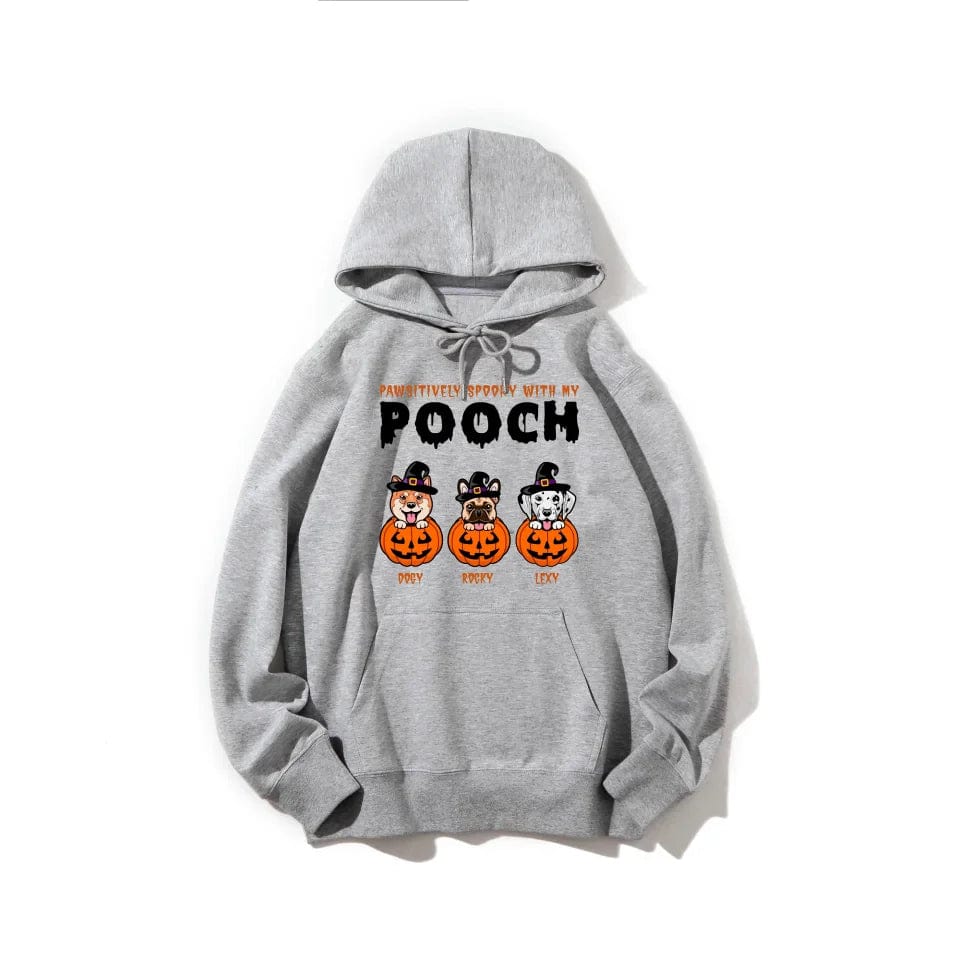 Custom Halloween Dog Apparel | Personalized "Pumpkin Pooch" T-Shirt, Sweatshirt, Hoodie for Halloween