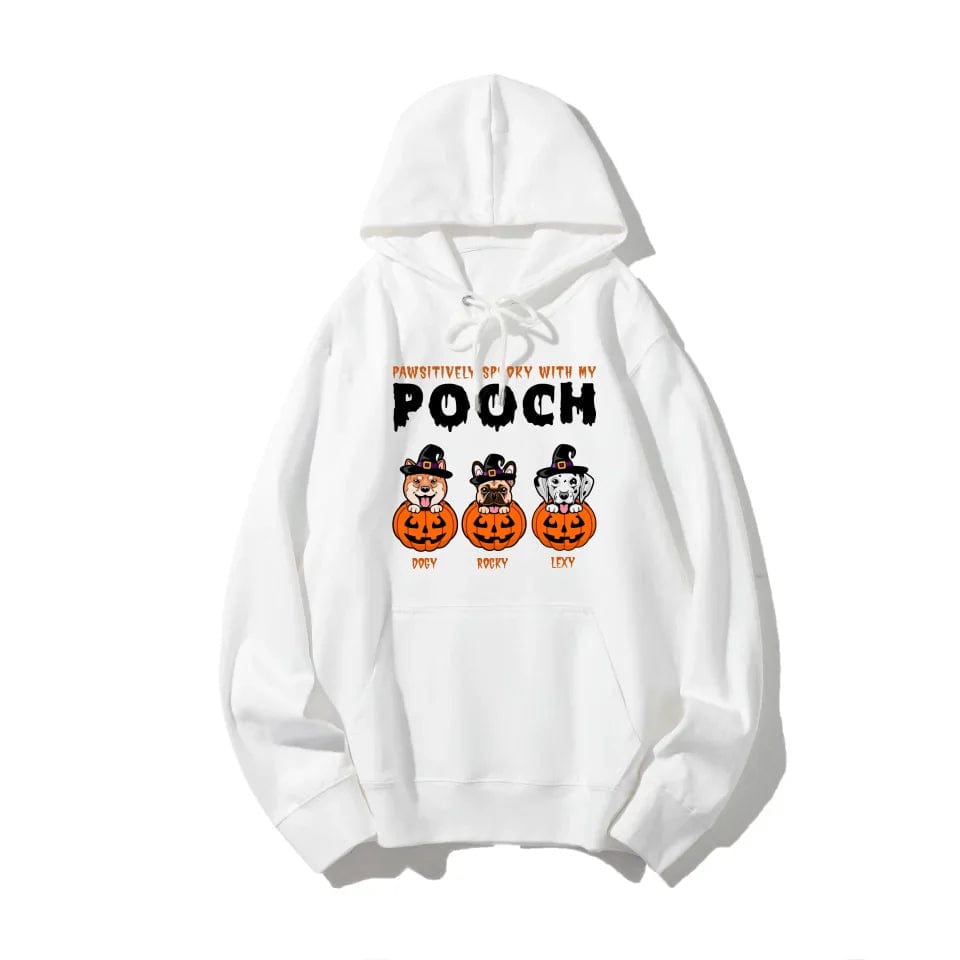 Custom Halloween Dog Apparel | Personalized "Pumpkin Pooch" T-Shirt, Sweatshirt, Hoodie for Halloween