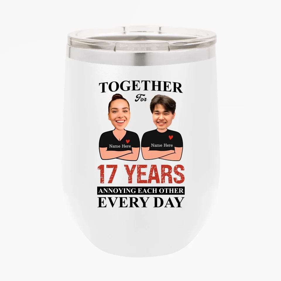 Together For Years Annoying Each Other Every Day Funny Matching Anniversary Tumbler for Couple