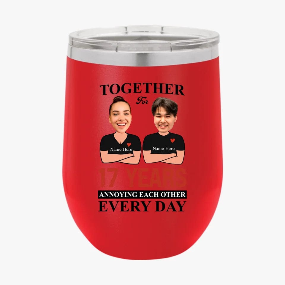 Together For Years Annoying Each Other Every Day Funny Matching Anniversary Tumbler for Couple