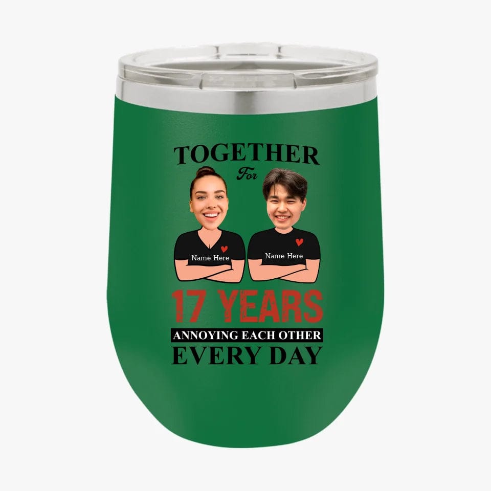 Together For Years Annoying Each Other Every Day Funny Matching Anniversary Tumbler for Couple