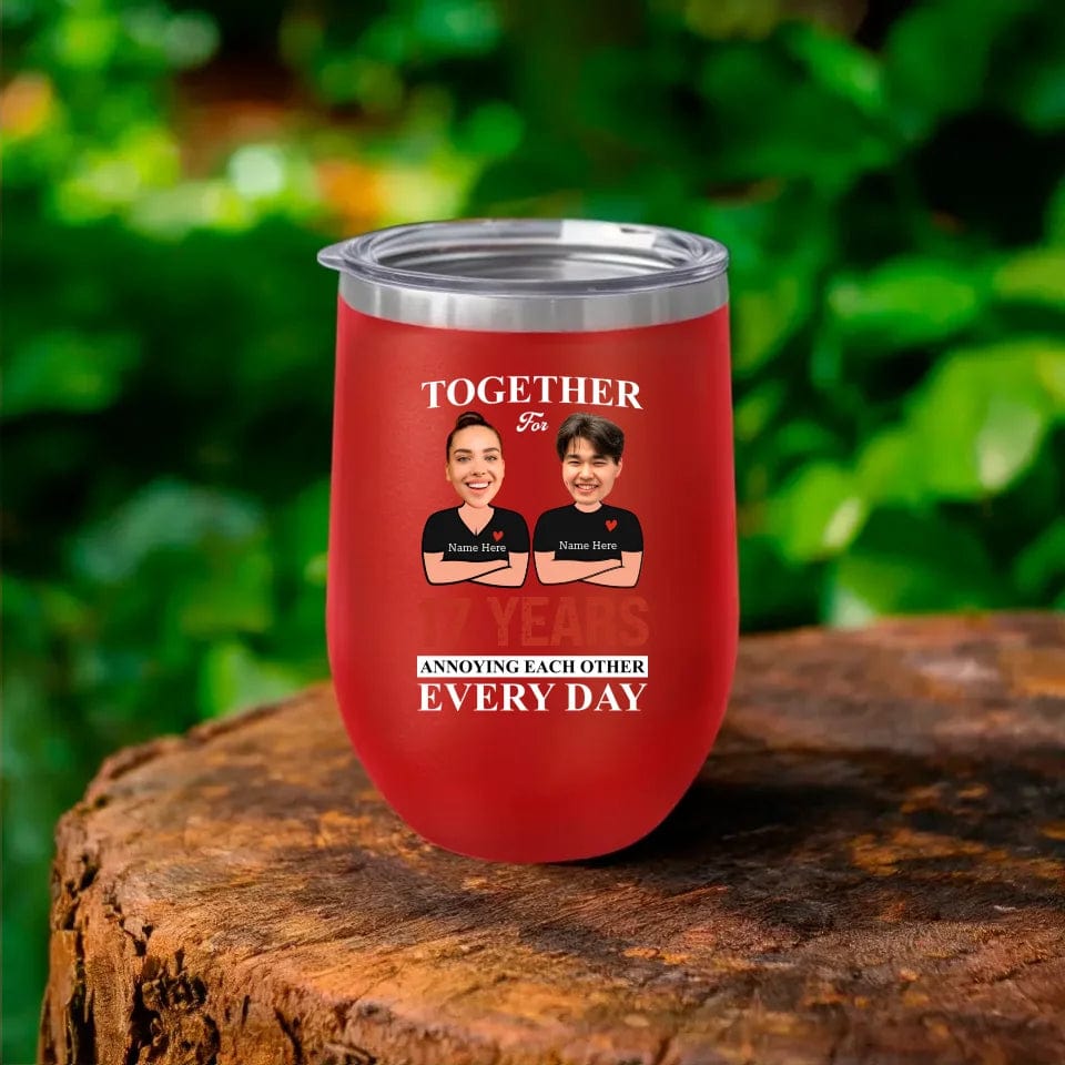 Together For Years Annoying Each Other Every Day Funny Matching Anniversary Tumbler for Couple
