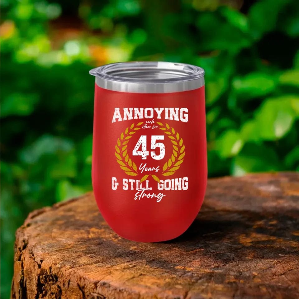 Custom Matching Anniversary Tumbler for Couple