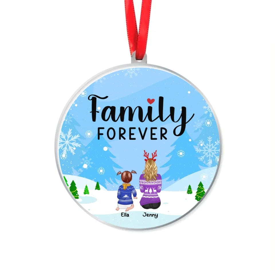 Personalized Family Ornaments Custom Christmas Acrylic Ornament For Family
