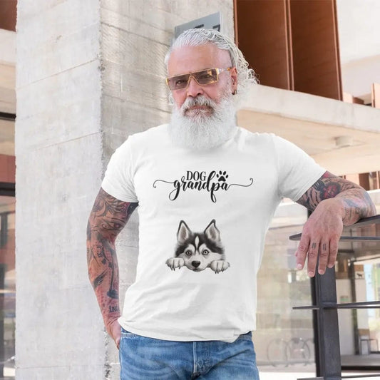 Personalized Custom Dog Grandpa T-shirt Customizable Quote And Dog Breeds