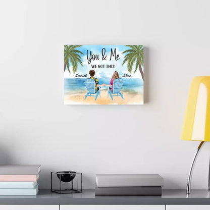 You & Me We Got This Back View Couple Personalized Custom Canvas Prints - Gift For Lovers