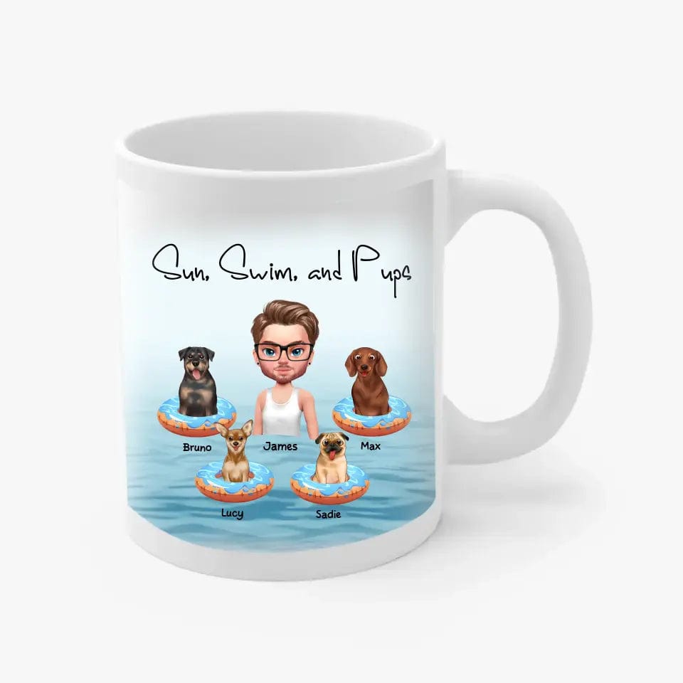 Personalized Dog and Owner Mug Summer Coffee Mugs Gift list