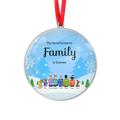 Personalized Family Ornaments Custom Christmas Acrylic Ornament For Family