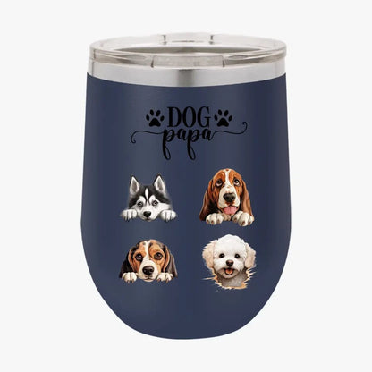 Personalized Custom Dog Dad Tumbler Christmas Gifts For Dog Owner