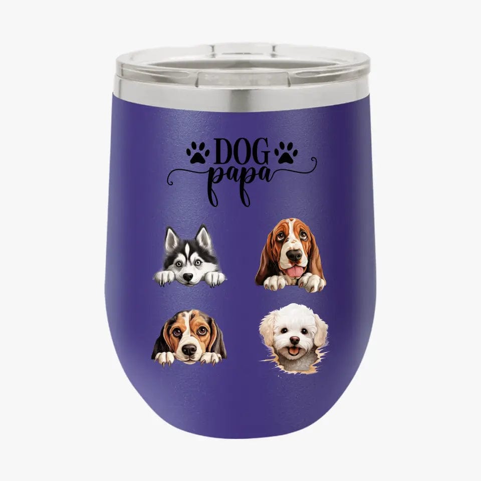 Personalized Custom Dog Dad Tumbler Christmas Gifts For Dog Owner