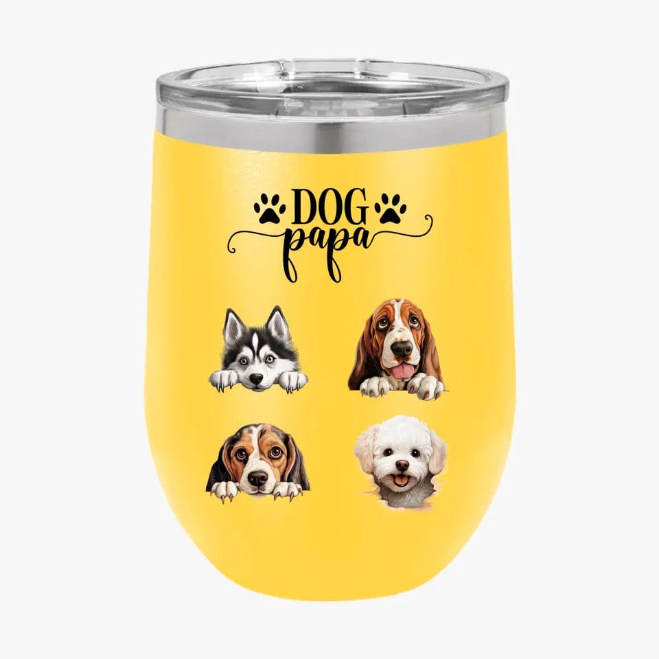 Personalized Custom Dog Dad Tumbler Christmas Gifts For Dog Owner