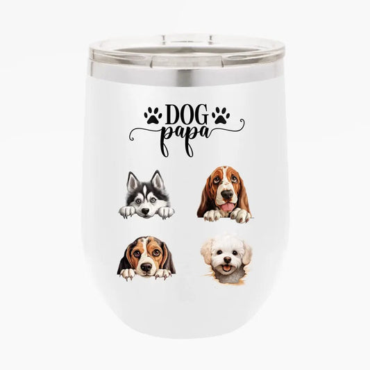 Personalized Custom Dog Dad Tumbler Christmas Gifts For Dog Owner