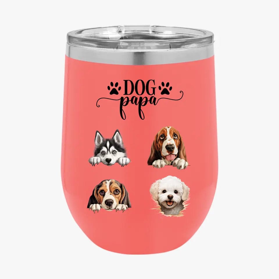 Personalized Custom Dog Dad Tumbler Christmas Gifts For Dog Owner