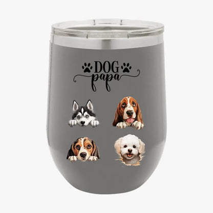 Personalized Custom Dog Dad Tumbler Christmas Gifts For Dog Owner