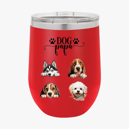 Personalized Custom Dog Dad Tumbler Christmas Gifts For Dog Owner