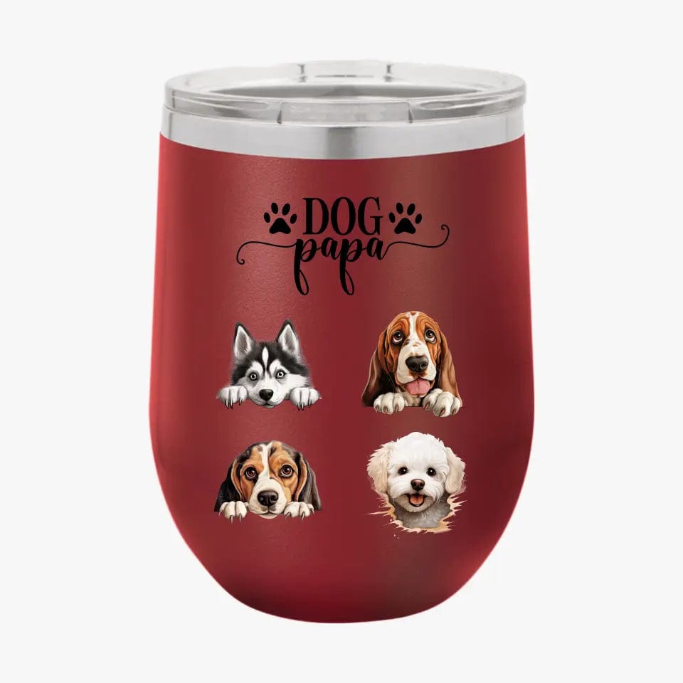 Personalized Custom Dog Dad Tumbler Christmas Gifts For Dog Owner