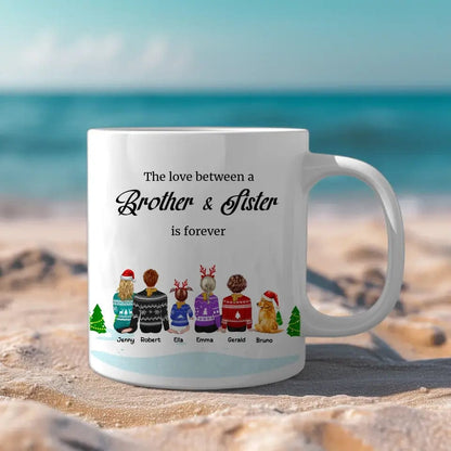 Custom Brother and Sister Coffee Mug Family Coffee Mugs Gift List