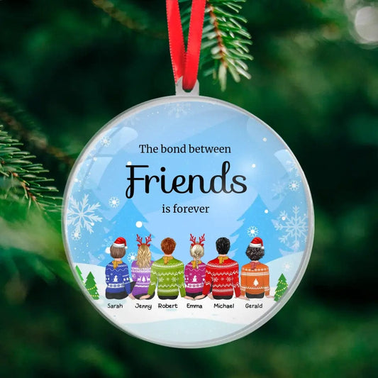 Custom Personalized Friends Acrylic Ornament For Christmas For Homies