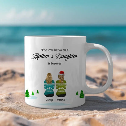 Christmas Custom Mother and Daughter Mug Family Coffee Mugs Gift List