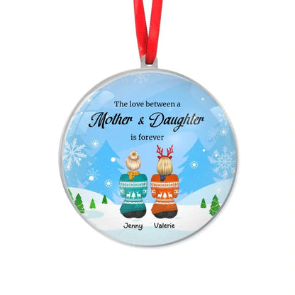 Custom Mother And Daughter Ornament Personalized Christmas Ornaments