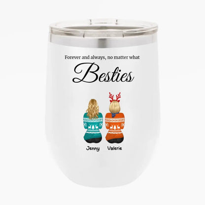 Personalized Best Friends Tumbler Custom Christmas Gifts for Bestie