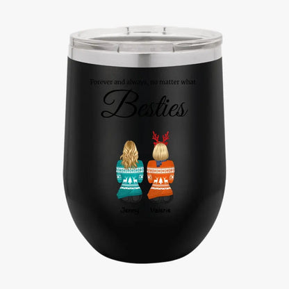 Personalized Best Friends Tumbler Custom Christmas Gifts for Bestie