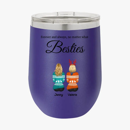 Personalized Best Friends Tumbler Custom Christmas Gifts for Bestie