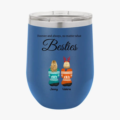 Personalized Best Friends Tumbler Custom Christmas Gifts for Bestie