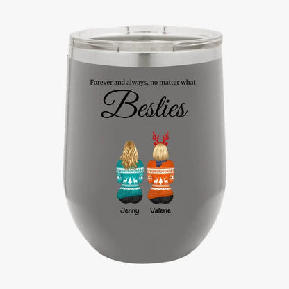 Personalized Best Friends Tumbler Custom Christmas Gifts for Bestie