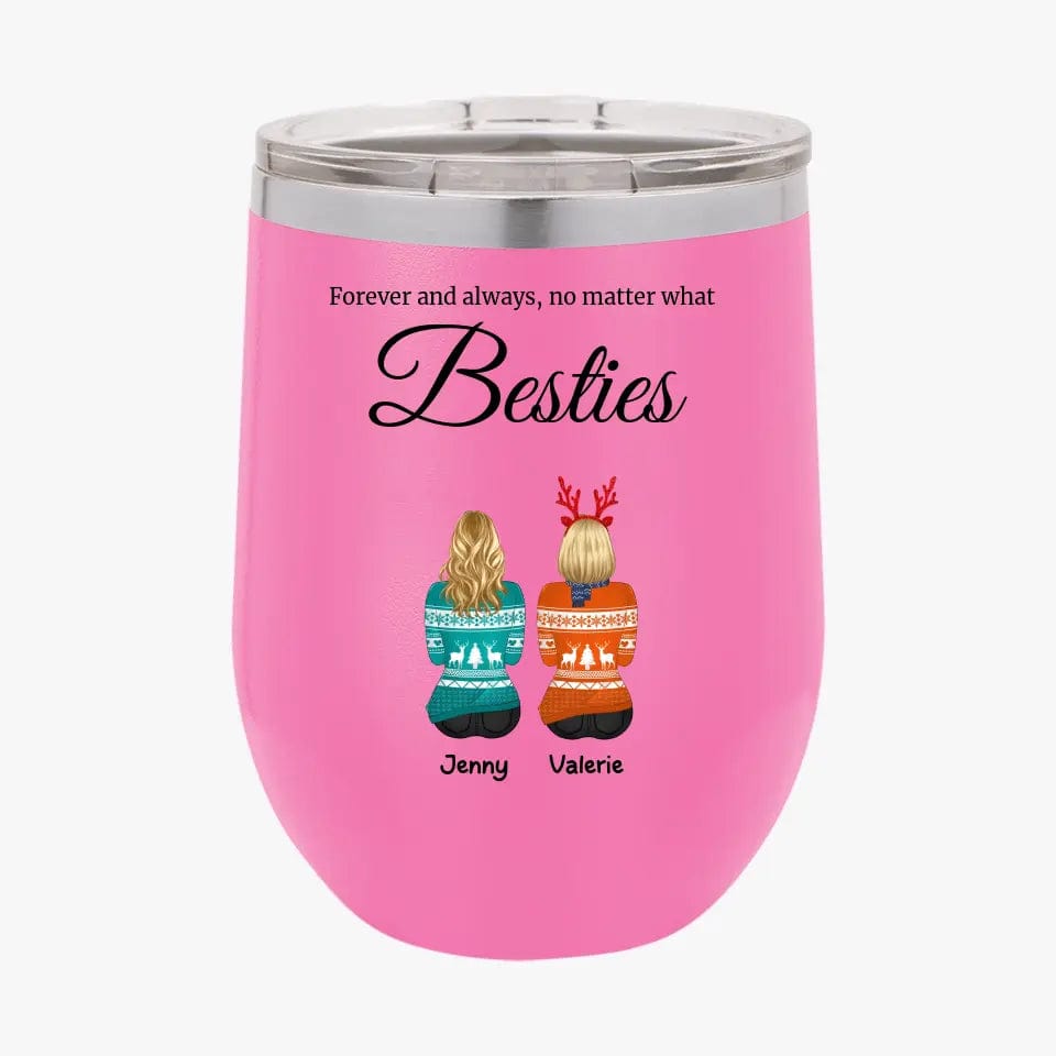 Personalized Best Friends Tumbler Custom Christmas Gifts for Bestie