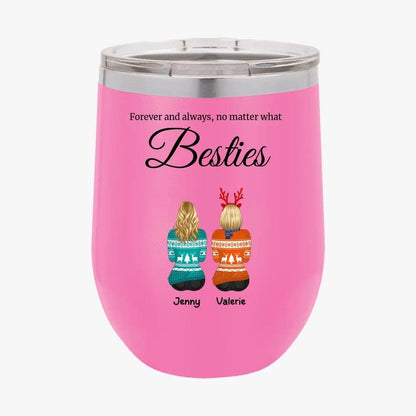 Personalized Best Friends Tumbler Custom Christmas Gifts for Bestie