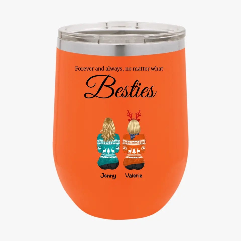 Personalized Best Friends Tumbler Custom Christmas Gifts for Bestie