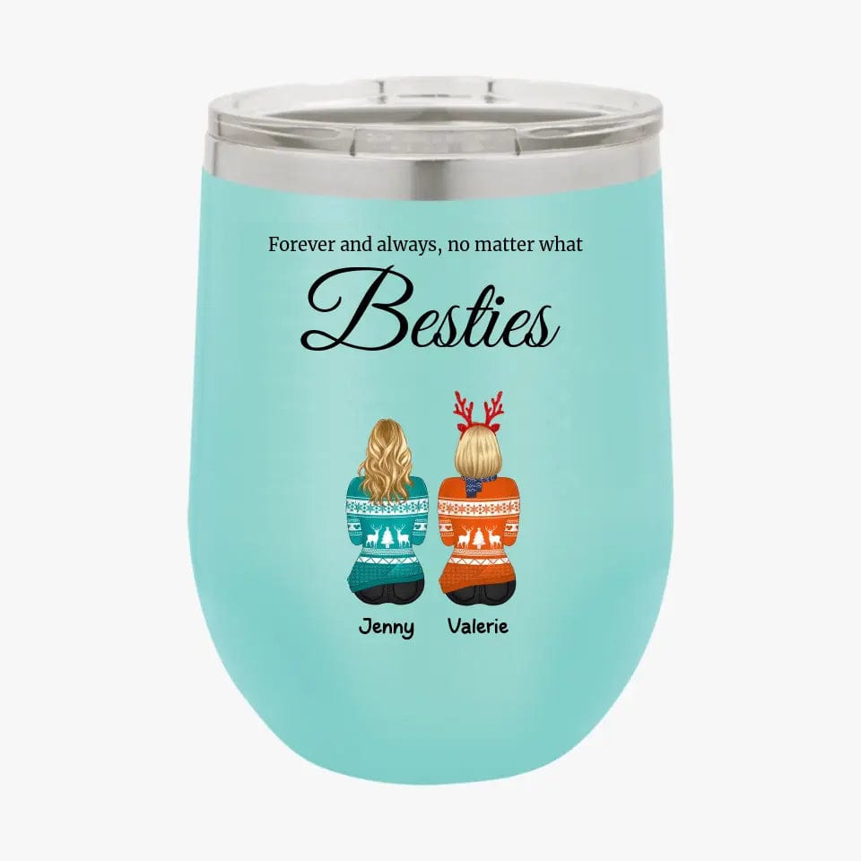 Personalized Best Friends Tumbler Custom Christmas Gifts for Bestie