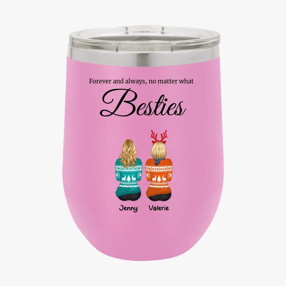 Personalized Best Friends Tumbler Custom Christmas Gifts for Bestie