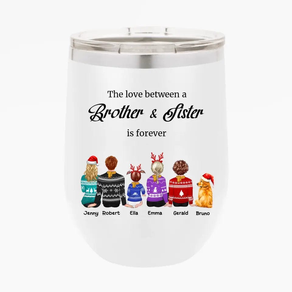 Personalized Sibling Tumblers Brother and Sister Tumbler Custom Christmas Gifts