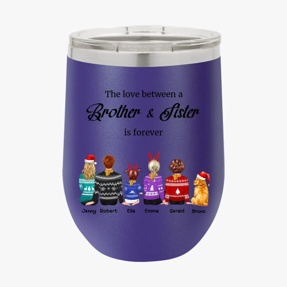 Personalized Sibling Tumblers Brother and Sister Tumbler Custom Christmas Gifts