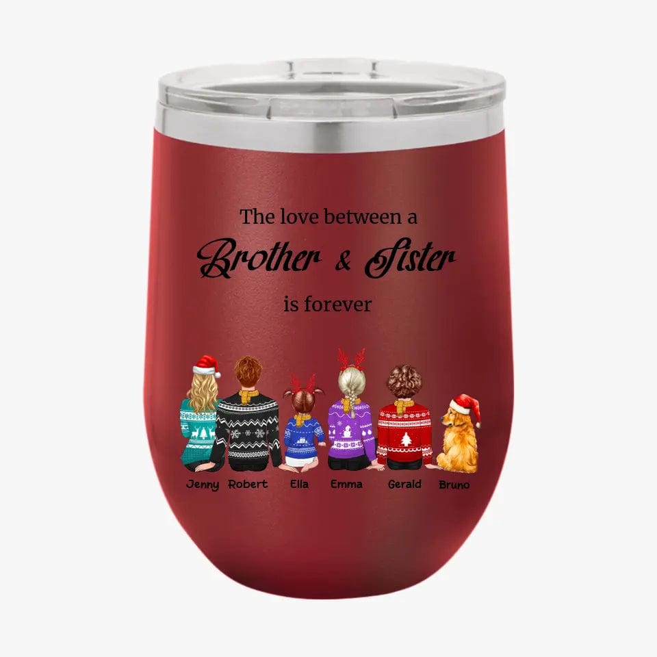 Personalized Sibling Tumblers Brother and Sister Tumbler Custom Christmas Gifts