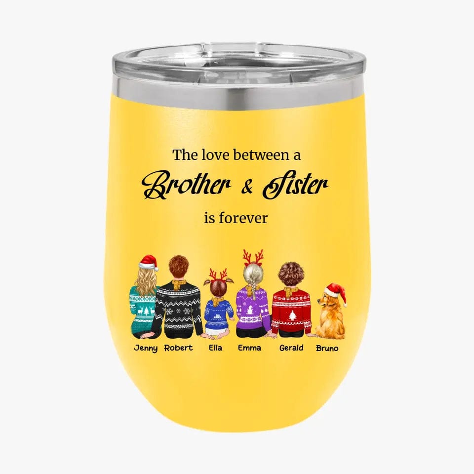 Personalized Sibling Tumblers Brother and Sister Tumbler Custom Christmas Gifts