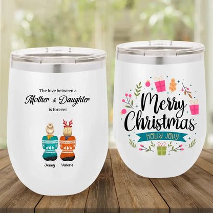 Personalized Custom Mother and Daughter Tumbler Christmas Gifts