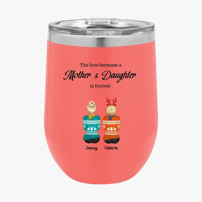 Personalized Custom Mother and Daughter Tumbler Christmas Gifts