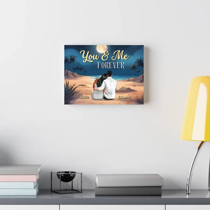 You & Me Night Personalized Custom Couple Canvas Prints Special Gift For Couples